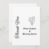 素朴結婚サンキューカード サンキューカード (正面/裏面)