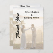 素朴結婚サンキューカード サンキューカード (正面/裏面)