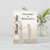 素朴結婚サンキューカード サンキューカード (スタンド正面)