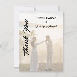 素朴結婚サンキューカード サンキューカード