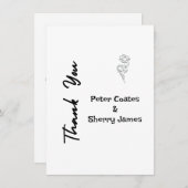 素朴結婚サンキューカード サンキューカード (正面/裏面)