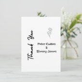 素朴結婚サンキューカード サンキューカード (スタンド正面)