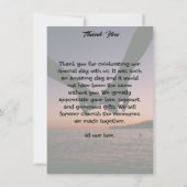 素朴結婚サンキューカード サンキューカード (裏面)