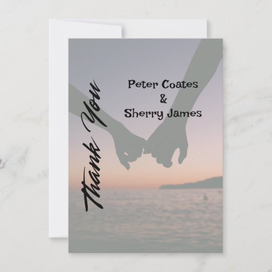 素朴結婚サンキューカード サンキューカード (正面)