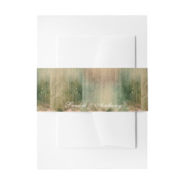 素朴結婚バラ 招待状ベリーバンド