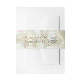 素朴結婚パーソナライズされた腹帯 招待状ベリーバンド