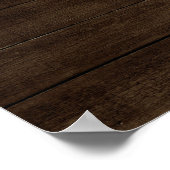 素朴結婚フェイク歓迎サイン ポスター (角)