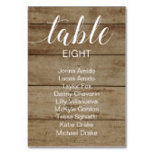 素朴結婚フェイクWoodの座席表カード テーブルナンバー (裏面)