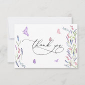 素朴結婚フローラサンキューカード サンキューカード (正面)