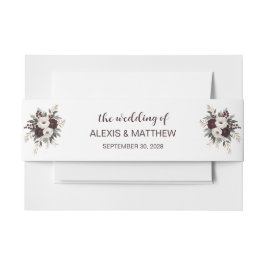 素朴結婚フローラ招待状用帯 招待状ベリーバンド