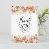 素朴結婚フローラ サンキューカード (スタンド正面)