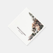 素朴結婚フローラ スタンダードカクテルナプキン (角)
