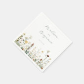 素朴結婚フローラ スタンダードカクテルナプキン (角)