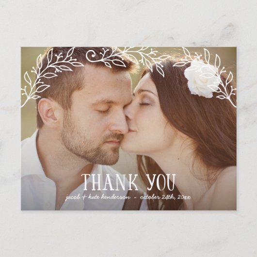 素朴結婚フローラ ポストカード (正面)
