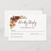 素朴結婚フローラ 出欠カード (正面/裏面)