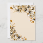 素朴結婚フローラ 招待状 (裏面)