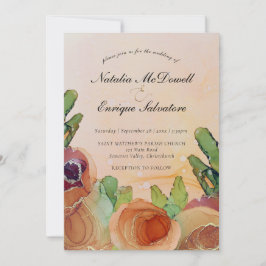 素朴結婚フローラ 招待状