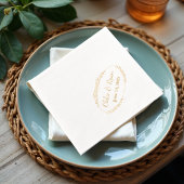 素朴結婚フローラ 箔ナプキン