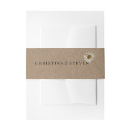 素朴結婚ミニマルフローラ 招待状ベリーバンド