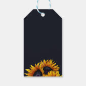 素朴結婚モダンお花の写真救日 ギフトタグ (裏面)