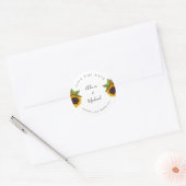 素朴結婚モダン日救付 ラウンドシール (封筒)