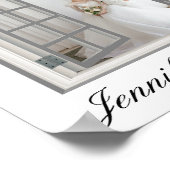 素朴結婚写真テンプレート ポスター (角)