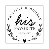 素朴結婚式の引き出物ハお気に入りのイズ自己インキングSta ラバースタンプ (インプリント)