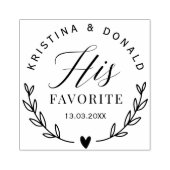 素朴結婚式の引き出物ハお気に入りのイズ自己インキングSta ラバースタンプ (インプリント)