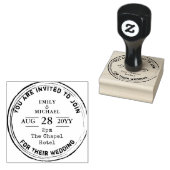 素朴結婚式招待状インクスタンプ傾向2018 ラバースタンプ (押印)