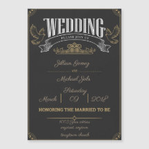 素朴結婚式招待状カスタマイズ磁石！