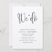 素朴結婚式招待状クラフト我々は招待状 招待状 (正面)