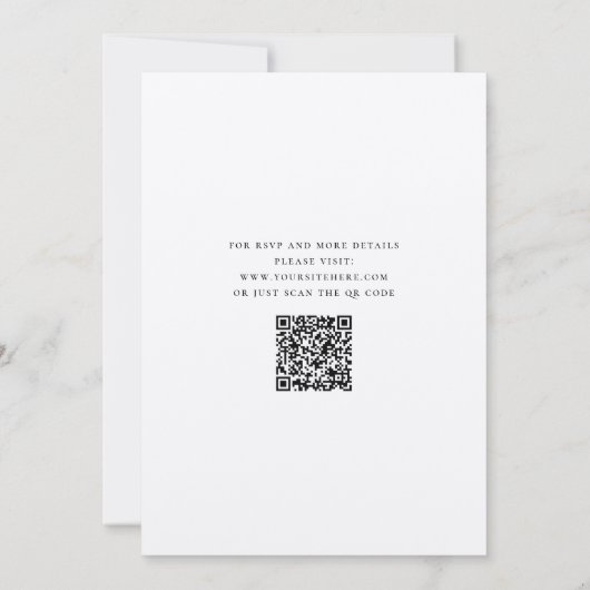 素朴結婚式招待状クラフト我々は招待状 招待状 (裏面)