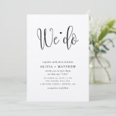 素朴結婚式招待状クラフト我々は招待状 招待状 (スタンド正面)