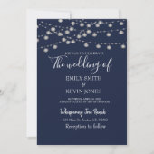 素朴結婚式招待状灯付き 招待状 (正面)