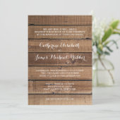 素朴結婚式招待状言う嫁の親 招待状 (スタンド正面)