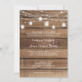 素朴結婚式招待状言う嫁の親 招待状 (正面)