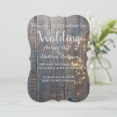 素朴結婚式招待状 (スタンド正面)