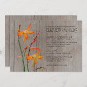 素朴結婚式招待状 招待状 (正面/裏面)