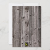 素朴結婚式招待状 招待状 (裏面)