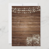 素朴結婚式招待状 招待状 (裏面)