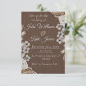 素朴結婚式招待状 招待状 (スタンド正面)