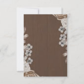 素朴結婚式招待状 招待状 (裏面)