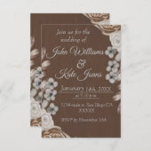 素朴結婚式招待状 招待状 (正面/裏面)