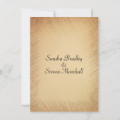 素朴結婚式招待状 招待状 (裏面)