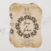 素朴結婚式招待状 招待状 (正面/裏面)