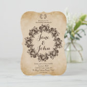 素朴結婚式招待状 招待状 (スタンド正面)