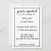 素朴結婚式招待状 招待状 (正面)