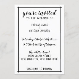 素朴結婚式招待状 招待状