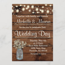 素朴結婚式招待状、結婚式招待状