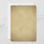 素朴結婚式招待状I手描きペイズリー 招待状 (裏面)